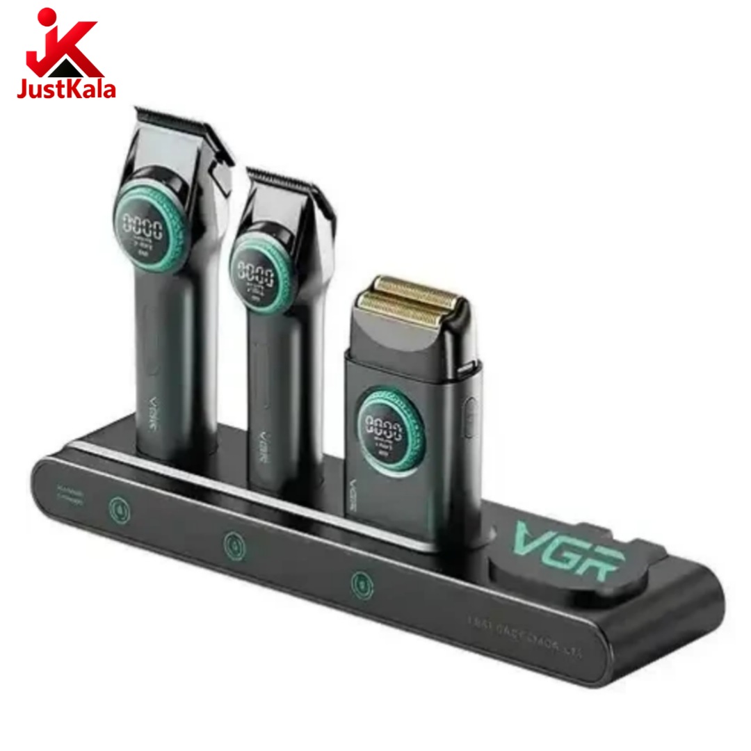 ست ماشین اصلاح وی جی آر مدل V-001 Pro+977+377